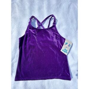 Body Wrappers Purple Girls Tank Vintage 90s